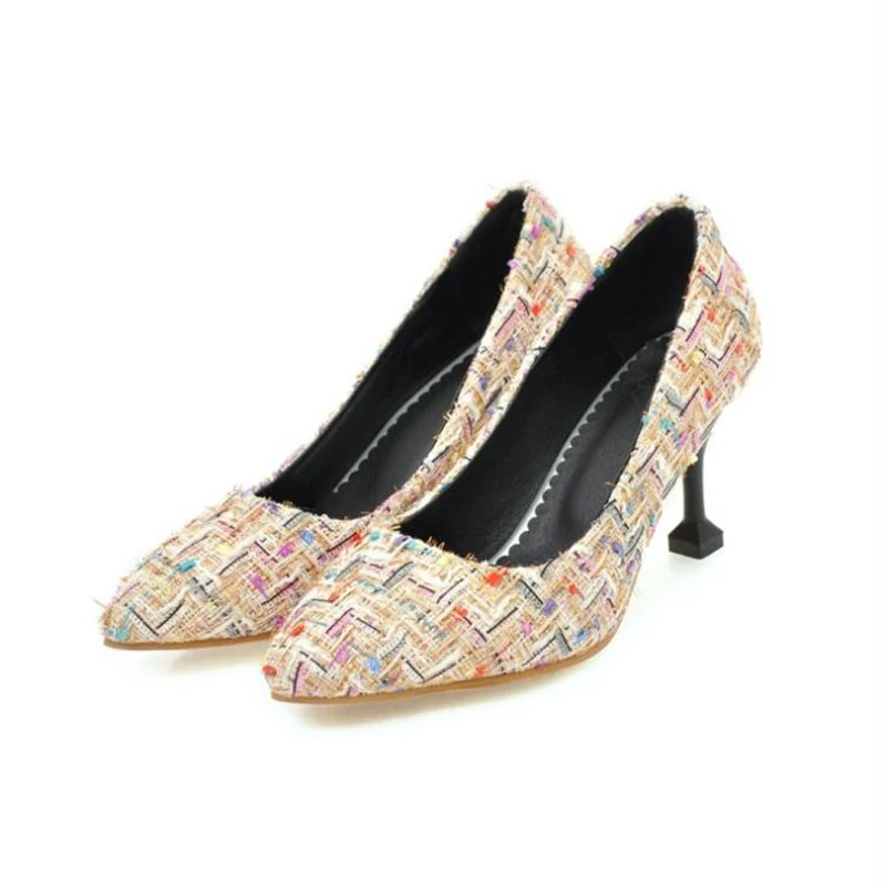 2018 брендовые туфли на высоком каблуке женские туфли-лодочки пикантные тонкие с