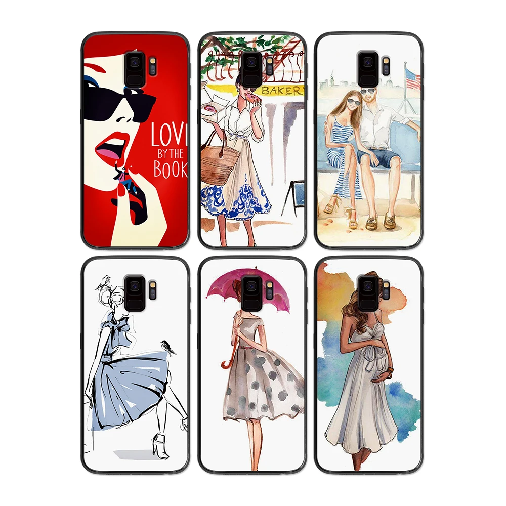 Модный мягкий чехол для телефона Samsung Galaxy S6 S7 S8 S9 S10e Plus Note 8 9 | Мобильные телефоны и