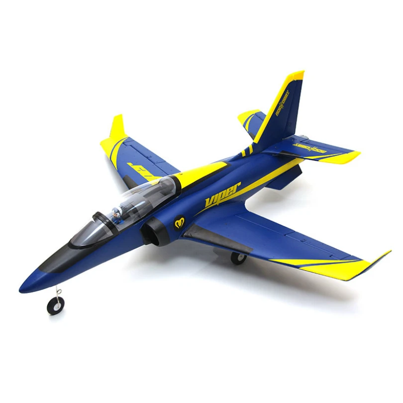 FMS 70 мм Ducted Fan EDF Super Viper Jet Trainer Blue 6S 6CH с убирающими клапанами EPO PNP RC модель