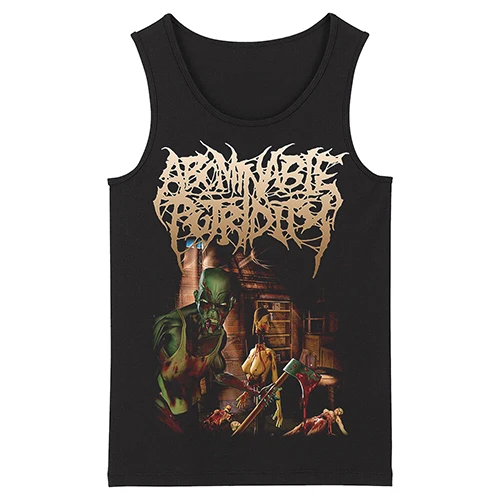 Bloodhoof abominable putridity Hard Metal Deathcore в стиле рок-панк, мужское черное Топ Без Рукавов азиатского размера - Цвет: 3