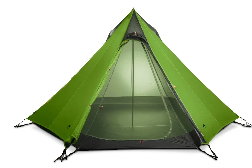 3F UL GEAR Cangyuan 3 силиконовое покрытие 2-3-person 3-сезонная герметичная Пирамида палатка без полюсов высокая и низкая подвесная