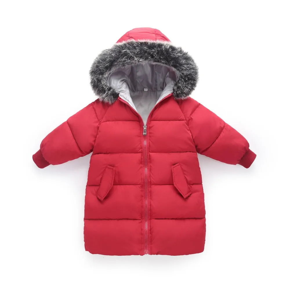 Морозостойкий 15 плюшевый пуховик с капюшоном зимняя одежда для мальчиков