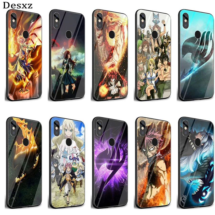 Gerleek стеклянный чехол с хвостом феи для Xiaomi Mi 8 Lite 9 A1 A2 Redmi Note 5 6 7 Pro 6A 4X pocophone