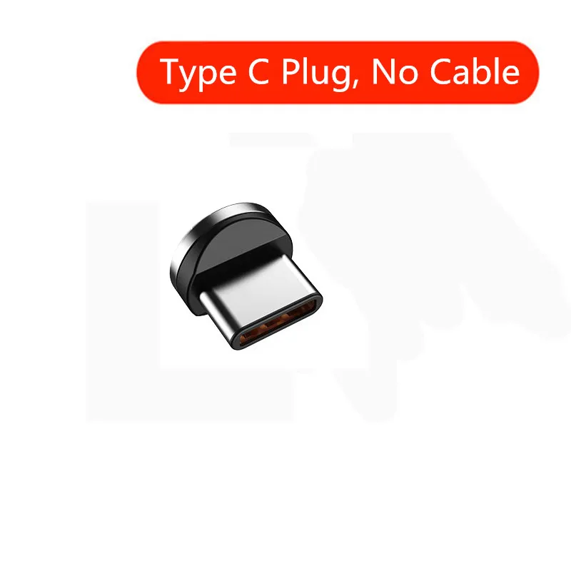 90 градусов Магнитный USB кабель для зарядки huawei usb type C 8 Pin кабель для передачи данных телефон магнит зарядное устройство для samsung Galaxy S10 S9 S8 - Цвет: Type C Plug No Cable