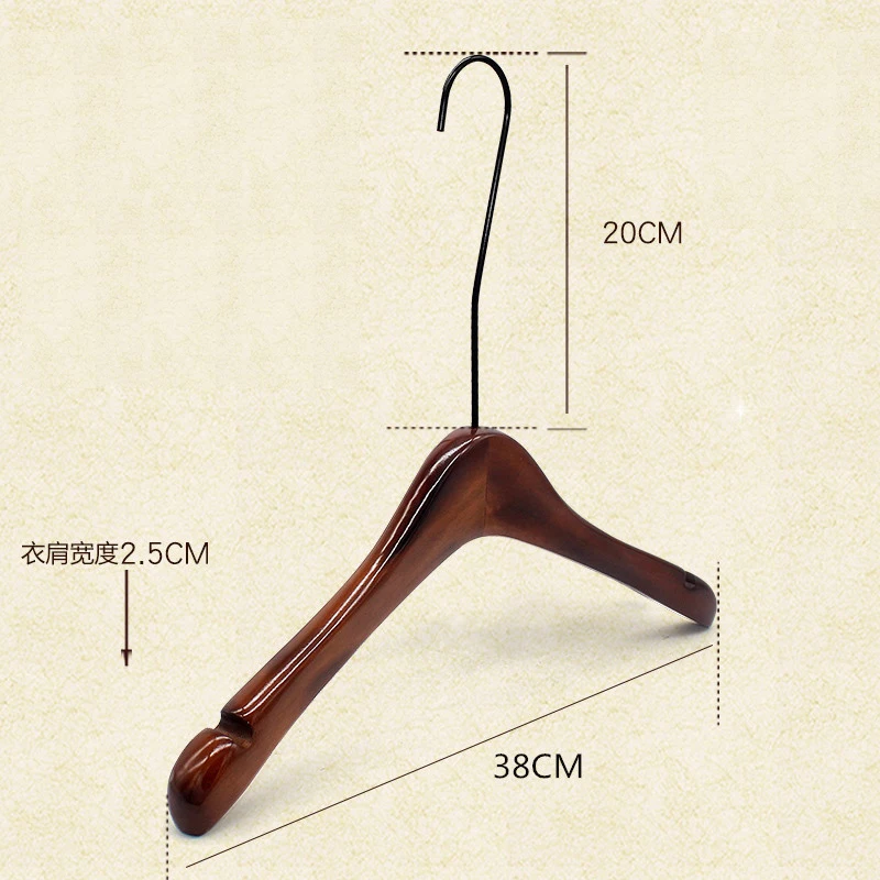 4 шт./лот утолщенная античная деревянная вешалка для мужчин и женщин качественные