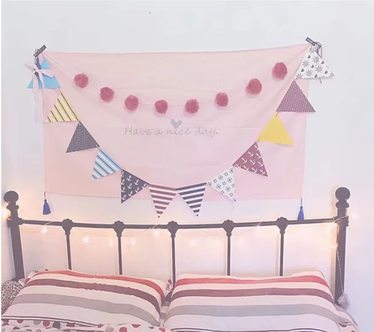 70*120 см Розовый Алфавит ткань гобелен многофункциональный ткани таблице стены