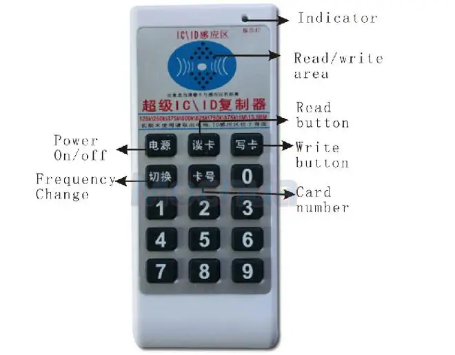 Ручной 125 кГц 13 56 МГц RFID копиры Дубликатор Cloner считыватель карт и писатель|rfid card