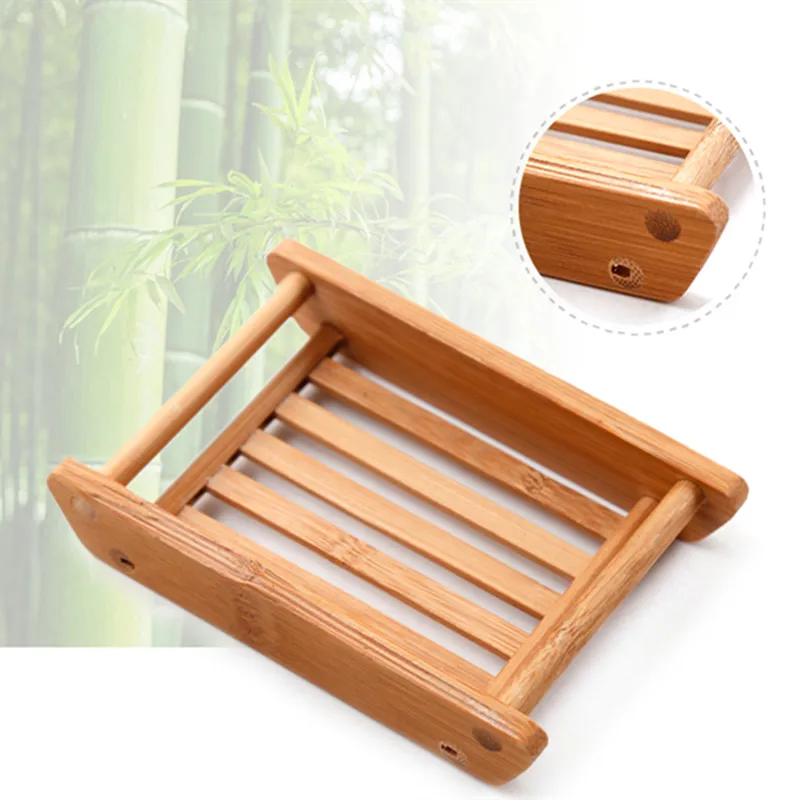 Коробка для мыла из бамбука креативная подставка держатель душа стойка хранения