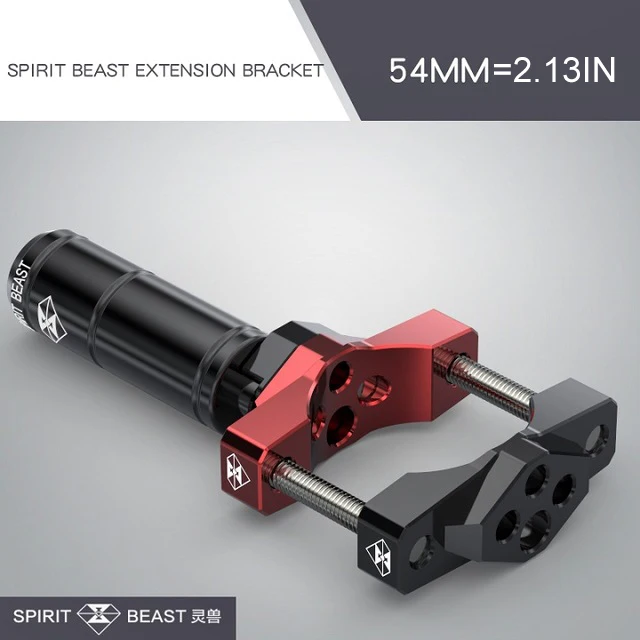 54mm (2.13in) Seineca аксессуары для мотоциклов осветительный Кронштейн многофункциональный удлинитель 3 размера дополнительно для скутера велосипеда - Цвет: 54mm (2.13in)