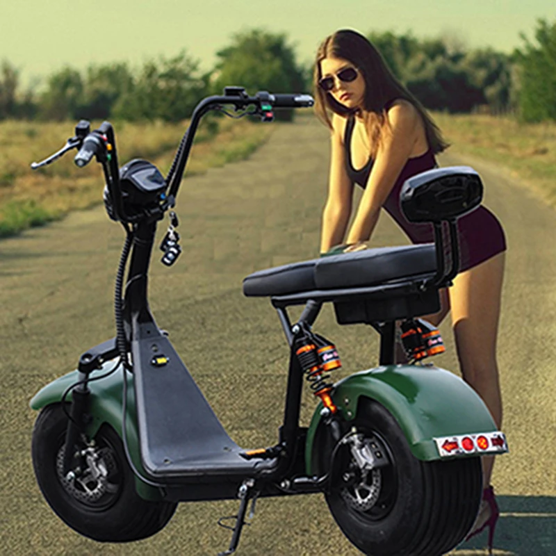 Электрический скутер Citycoco велосипед гидравлический диск аккумуляторная батарея