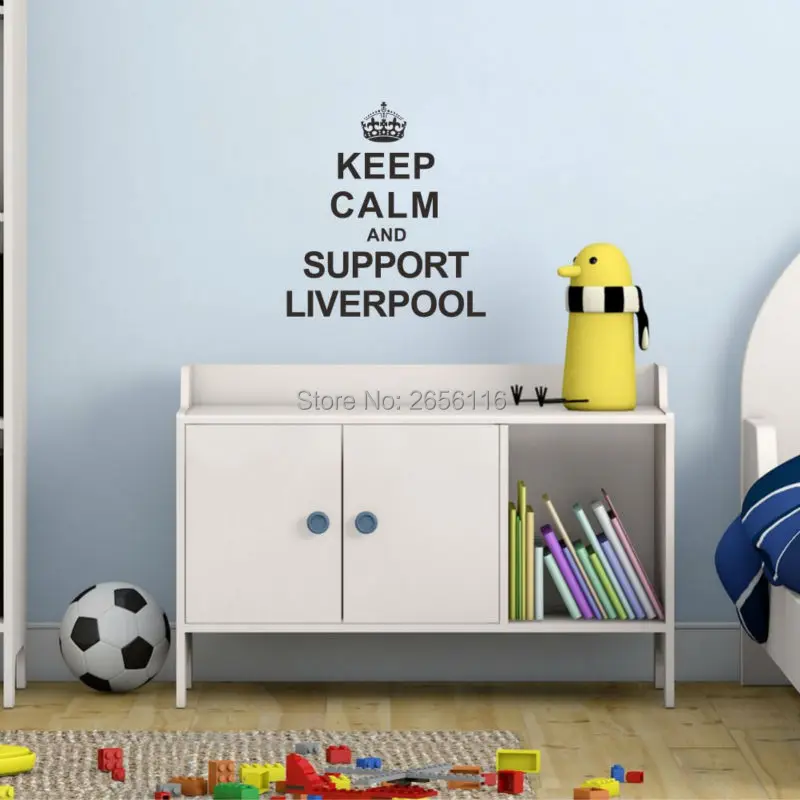 Виниловые наклейки с надписью Keep Calm and Support | Дом и сад
