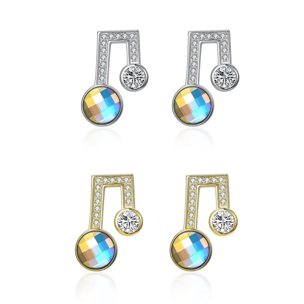 LEKANI кристаллы от Swarovski серьги капли 925 милые нотки поп геометрические бутик