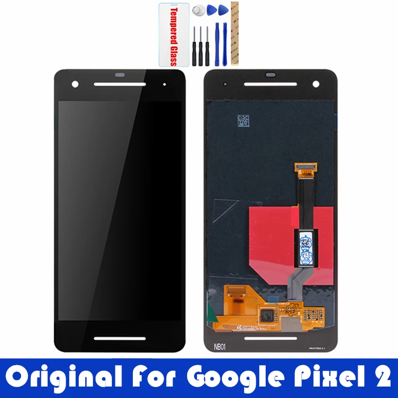 Оригинальный ЖК дисплей для Google Pixel 2 AMOLED экран Pixel2 дигитайзер в сборе замена