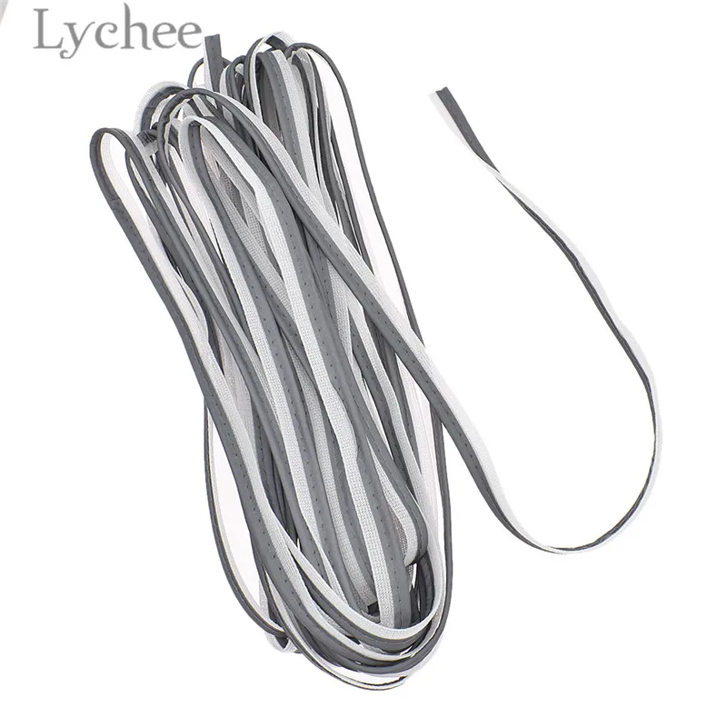 Lychee Life яркие Серебристые Светоотражающие швейные принадлежности полоска кант ткань Швейное Ремесло «сделай сам» материал для сумок одежды