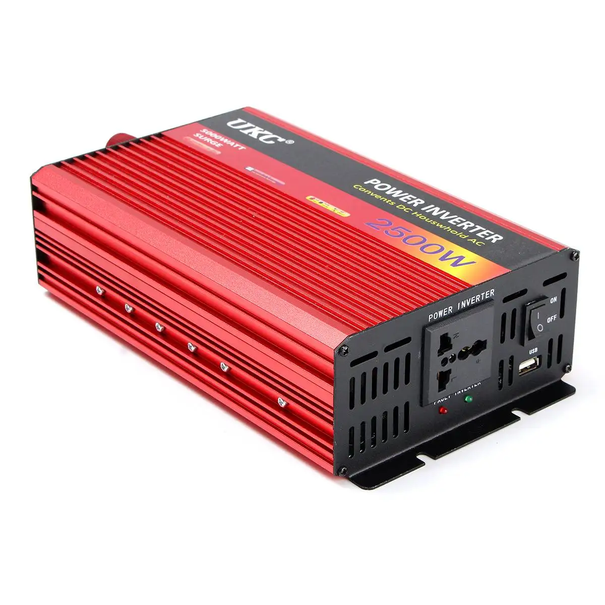Мощность инвертор 2500W DC 12 V дo AC 220 вольт Модифицированная синусоида преобразователь автомобильное зарядное устройство Запчасти для дизельных двигателей трансформатор USB