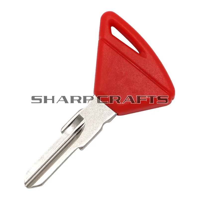 Middle Right Slot Motorcycle Blank Key Uncut Blade For Aprilia Tuono Apulia RSV4 1000 RSV RSV1000 Dorsoduro 750 1200 Black Red