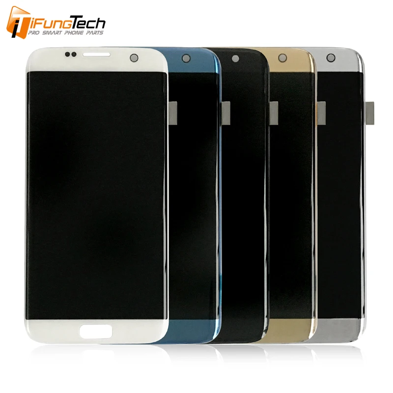 Оригинальный 5 ''SUPER AMOLED дисплей для SAMSUNG Galaxy s7 edge G935 G935F SM LCD дигитайзер в сборе