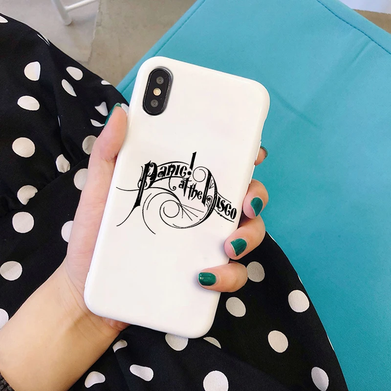 W-5649 Panic at диско Мягкий силиконовый чехол конфетного цвета чехол для iPhone X XR XS MAX 6 7 8 plus 6s для Apple лучший дизайн корпуса - Цвет: W-5649