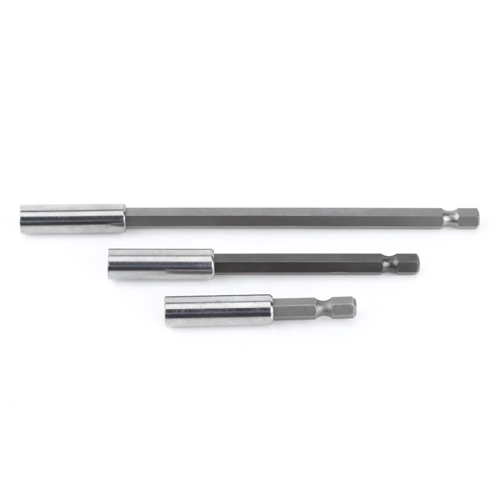 3pcs Electrical Drill Screwdriver Extension Bar Magnetic Bit Holder 1/4" Shank Tool | Инструменты