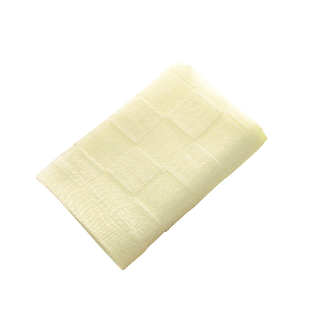 Yellow 26x26 см, Мягкое хлопковое детское банное полотенце, Мочалка для кормления, салфетка для протирания, квадратное полотенце для лица, маленькое полотенце для новорожденных детей, полотенце s - Цвет: Yellow