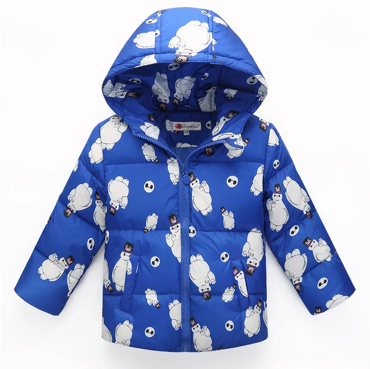 2017 для маленьких мальчиков и девочек зимняя одежда с капюшоном 90% белый пуховики