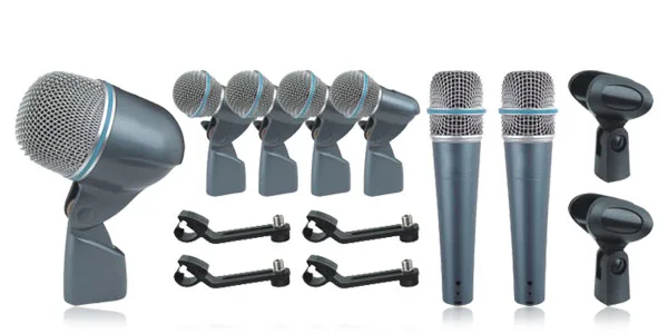 Микрофон проводной барабан комплект профессиональный микрофон набор инструмент