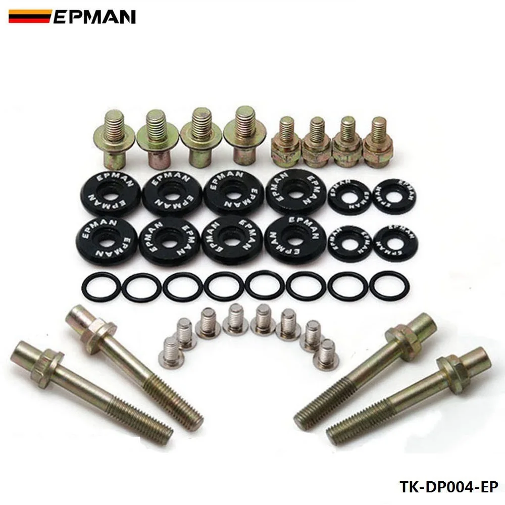 EPMAN Sport RACING для B-Series Vtec низкопрофильное анодированное алюминиевое покрытие гоночного клапана аппаратное TK-DP004-EP - Цвет: Черный