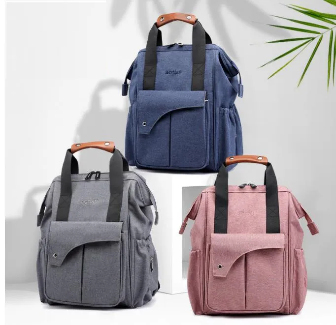 

4 colors Large Capacity Nappy Bag Waterproof Maternity Travel Baby Stroller Organizer Hanging Bag