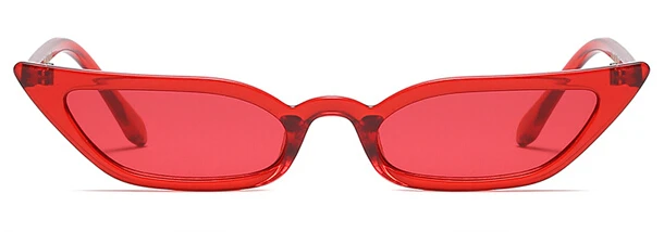 red Новые женские солнцезащитные очки Cateye в винтажном стиле, красные солнцезащитные очки, брендовые дизайнерские солнцезащитные очки в стиле ретро, женские очки суперзвезды, женские очки с кошачьим глазом - Цвет линз: red