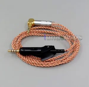 LN006200 3.5mm OCC Copper Weave Cloth Headphone Earphone Cable For QC2 QC15 QC35 Headset