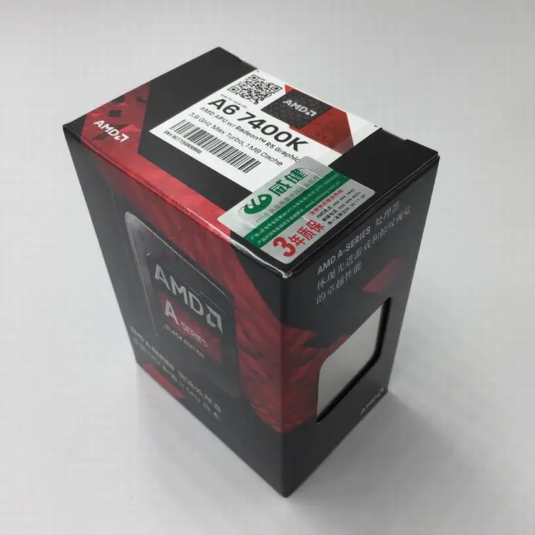Процессор AMD APU A6-7400k процессор в штучной упаковке с радиатором двухъядерный разъем FM2+ 3,5 ГГц 1 Мб/65 Вт Кэш с Radeon R5 Настольный