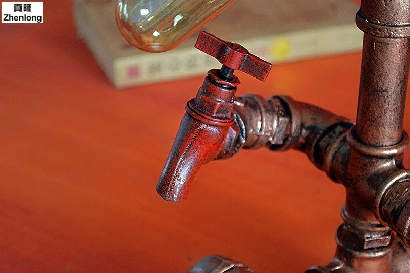 Ретро светильник E27 в стиле индастриал|desk lamp|pipe desk lamplamp |