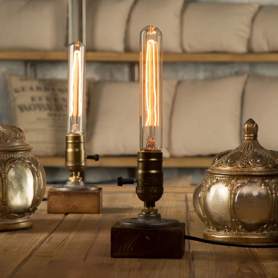 OYGROUP Wood Table Lamp&Bulbs Romantic Abajur Para Quarto Dimmable Desk Lamp Living Room Reading Office Light #N OY16T10|wood table lamp|table