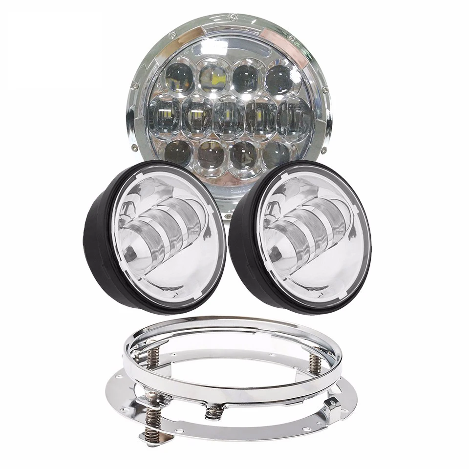 Передняя светодиодная фара ближнего/дальнего света 7 светодиодный 105 Вт + 4 5 дюйма