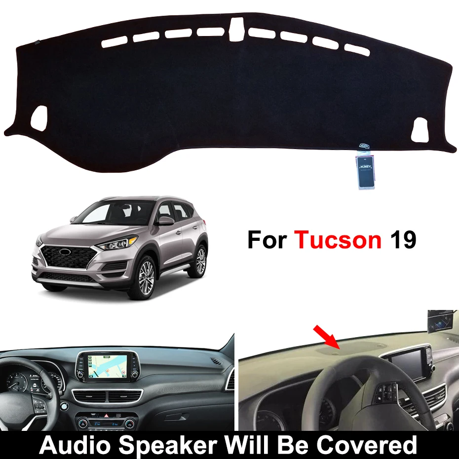 For Tucson-LHD 19 Автомобильный коврик для приборной панели hyundai Tucson ix35 IX35 LM TL 2010-, защитный лист, ковер, Стайлинг 2011 2012 - Название цвета: For Tucson-LHD 19