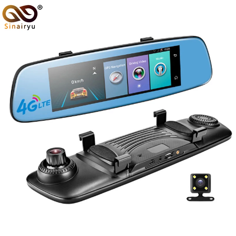 Sinairyu 4G 7 84 P Автомобильный dvr 1080 &quotсенсорный монитор зеркало заднего вида с DVR и