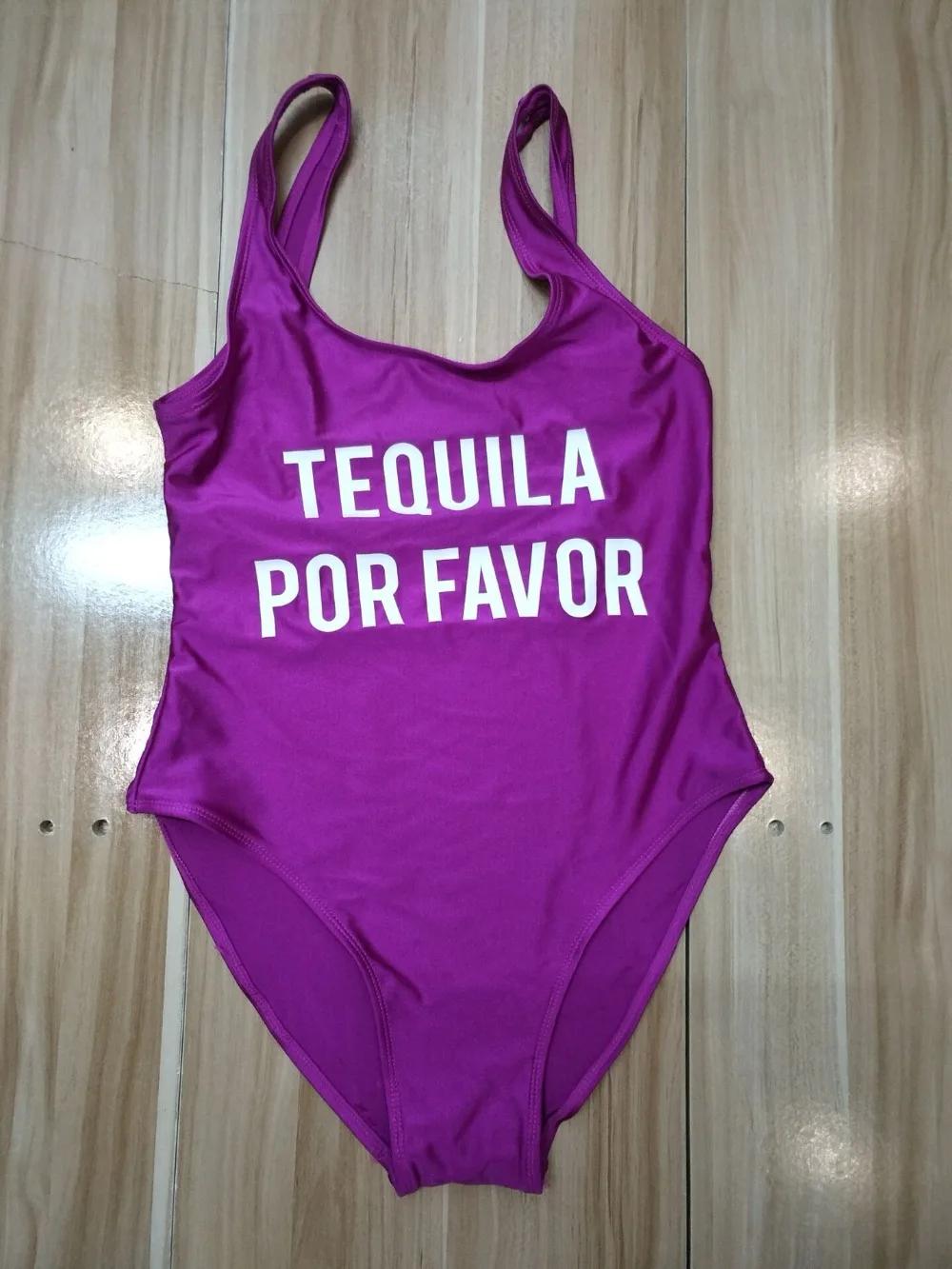 Женский костюм для плавания TEQUILA POR пикантный цельный купальный с надписью и