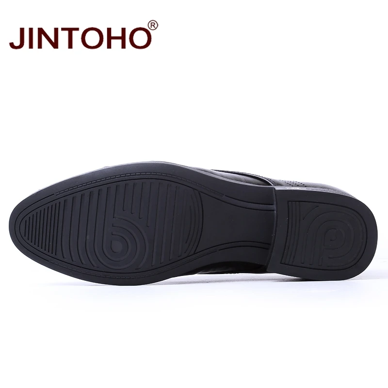 Мужская официальная обувь JINTOHO кожаные дизайнерские Мокасины большого