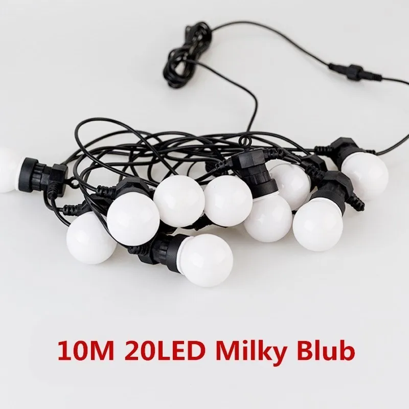 DCOO G50 Глобус открытый струнный светильник 10/20LED лампа фестон Сказочный светильник s IP68 водонепроницаемый сад патио Свадьба Рождество украшения - Испускаемый цвет: Warm light