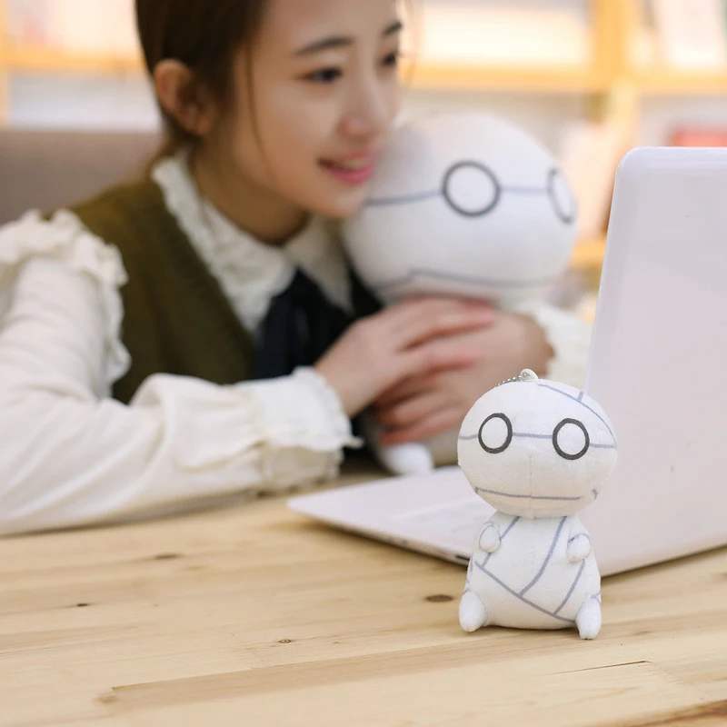 12 см Kawaii большие глаза мини Мумия плюшевый брелок игрушка как держать Новый Аниме