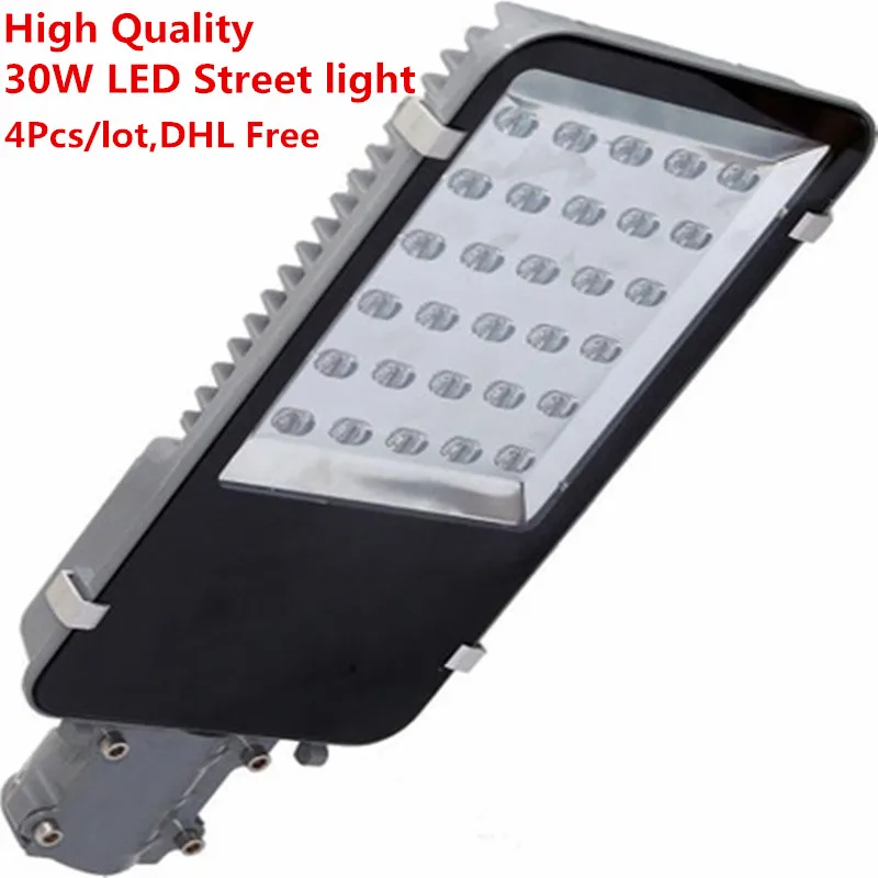 

LED Street light 30W DC12V DC24V Super Bright LED Road Lamp AC85-265V LED Outdoor Street light Road Lamp 4pcs/lot,DHL Free
