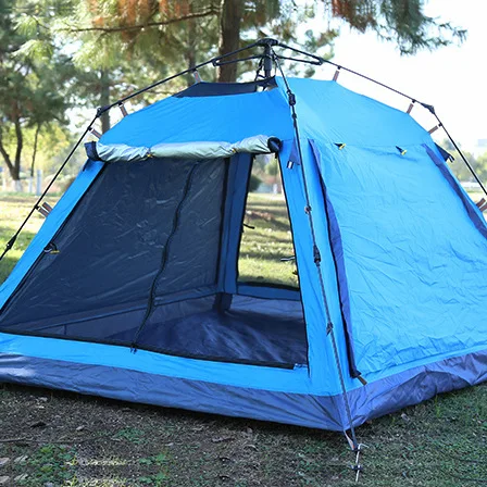 Pop Up 4 Door Corners Person Camping Tent Square Top Waterproof Windproof Large Space Automatic Instant Family | Спорт и развлечения