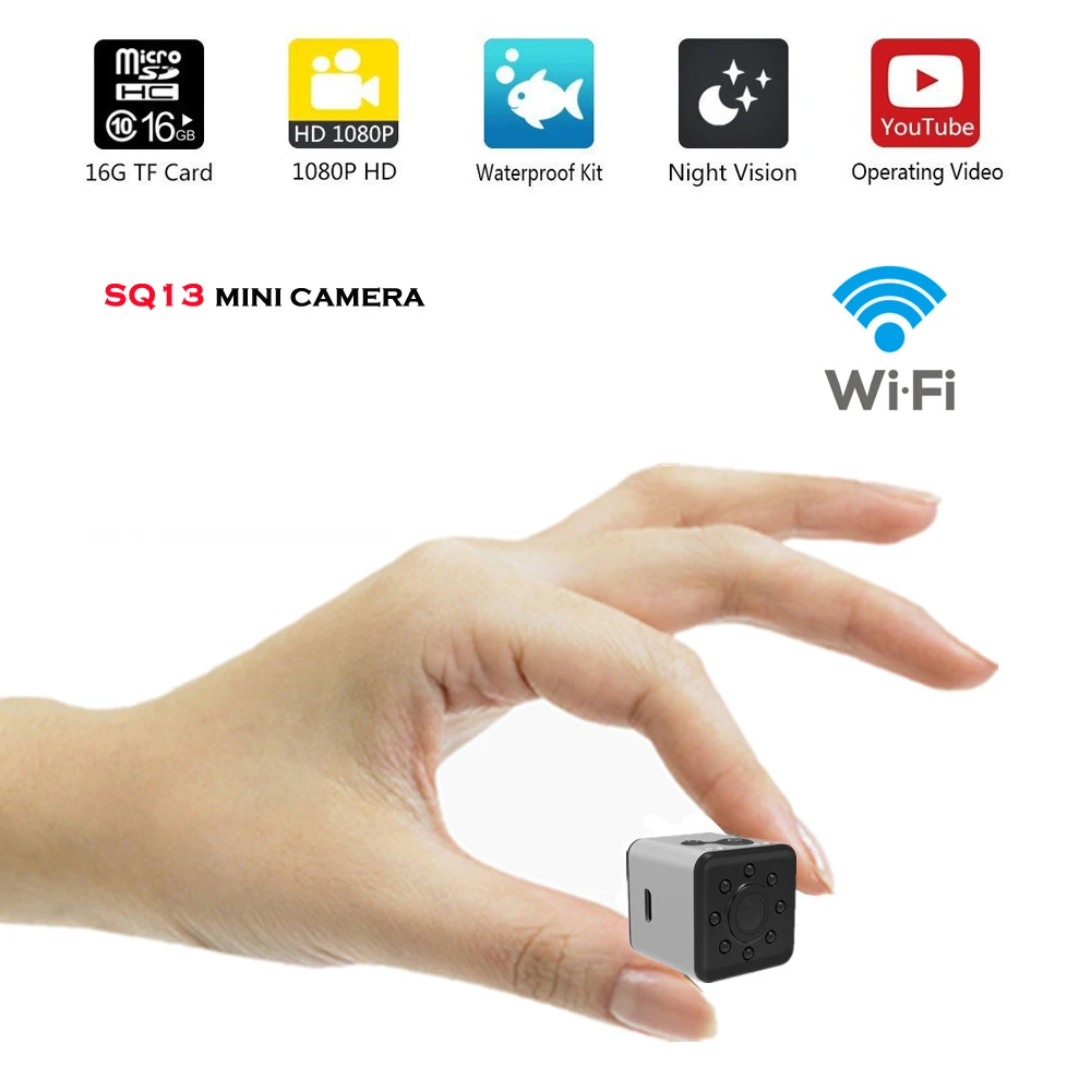 WIFI SQ13 HD 1080P Мини камера видео сенсор ночное видение видеокамера микро камеры DVR