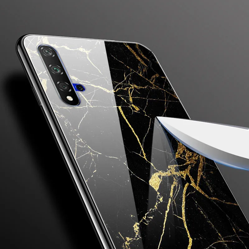 Чехол для huawei Honor 20, Жесткий Чехол из закаленного стекла с принтом, чехол для huawei Honor 20 Pro Lite Honor20 YAL-L21Cover Fundas