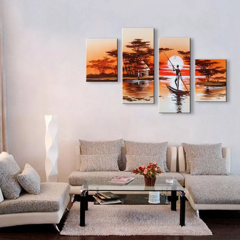hand painted oil painting on canvas modern Best Art Abstract Wall Home Decoration AR-002 | Дом и сад