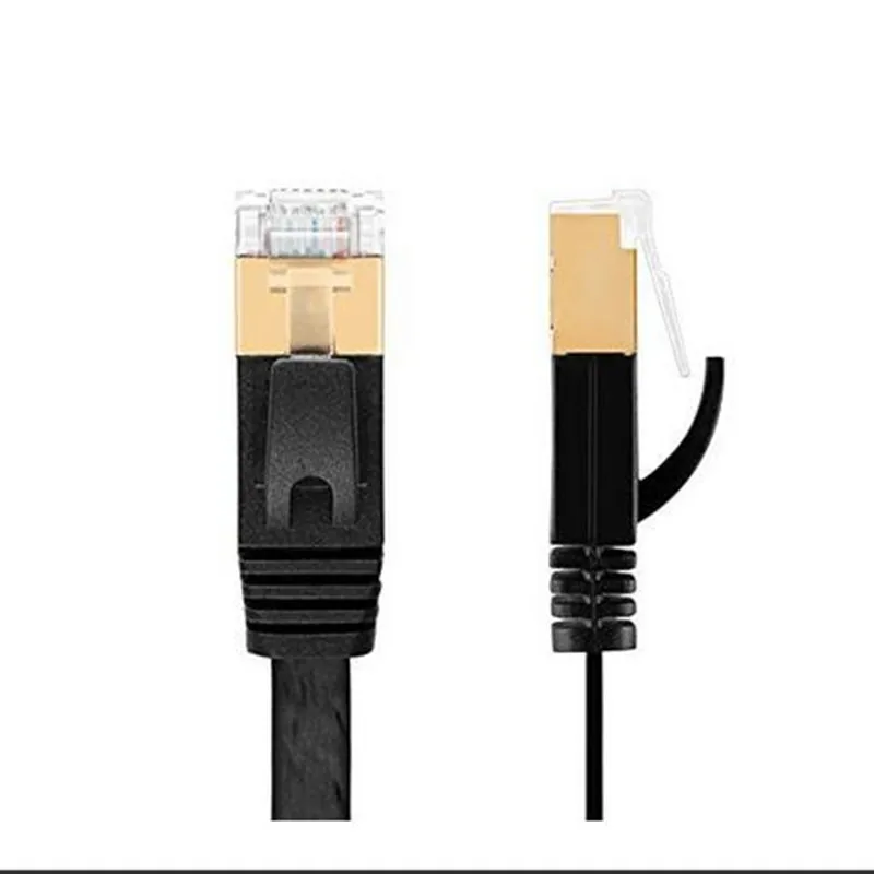 LBSC Cat7 Ethernet плоский Соединительный сетевой кабель экранированный (STP) с Snagless Rj45