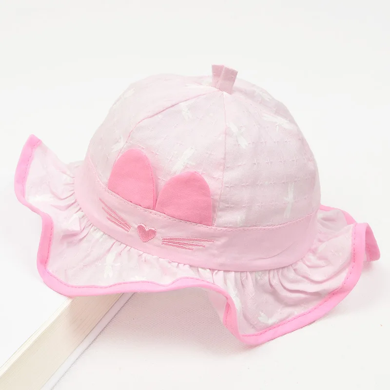 Style 3 light pink Детская шапочка для девочки; дети, леггинсы с цветочным узором для малышей Пляжный набор игрушек для детей Шапки для новорожденных и малышей на открытом воздухе Лето Брим Солнцезащитный козырек детская шляпа - Цвет: Style 3 light pink