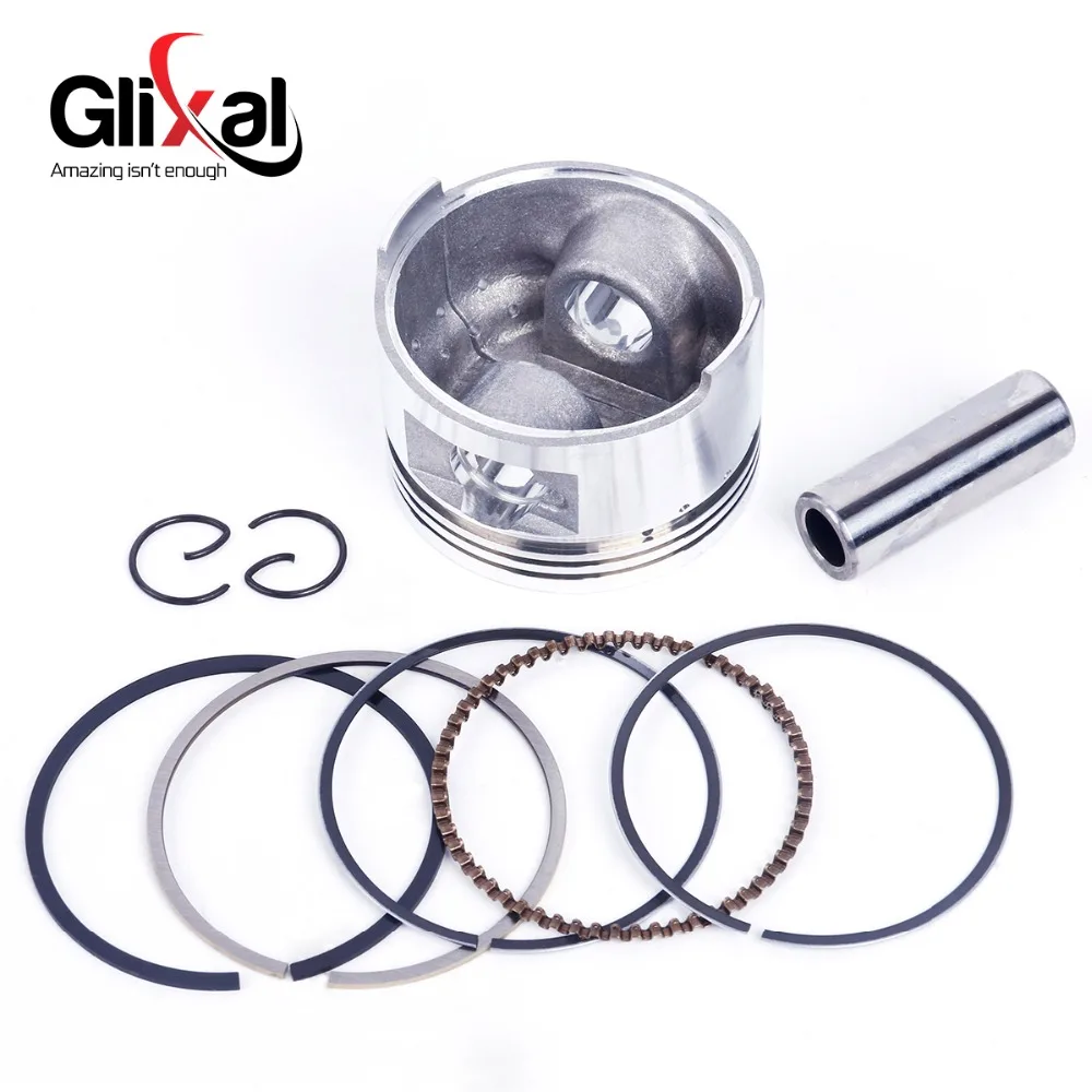 Glixal GY6 60cc 44 мм Скутер Ремонтный комплект двигателя Комплект Большой Диаметр цилиндра головка цилиндра в сборе 4-тактный 139QMB 139QMA мопед скутер