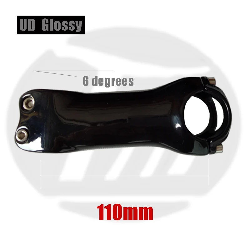 6degrees Gloss 110mm Без логотипа велосипед стволовых углерода стволовых дорожный велосипед стволовых MTB углерода Таблица 6/17 градусов UD глянец/матовый 80 /90/100/110/120 мм - Цвет: 6degrees Gloss 110mm