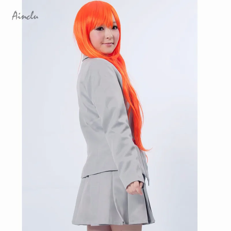 Ainclu Бесплатная доставка Аниме продукт Bleach Kuchiki Rukia Школьная форма Косплей Костюм